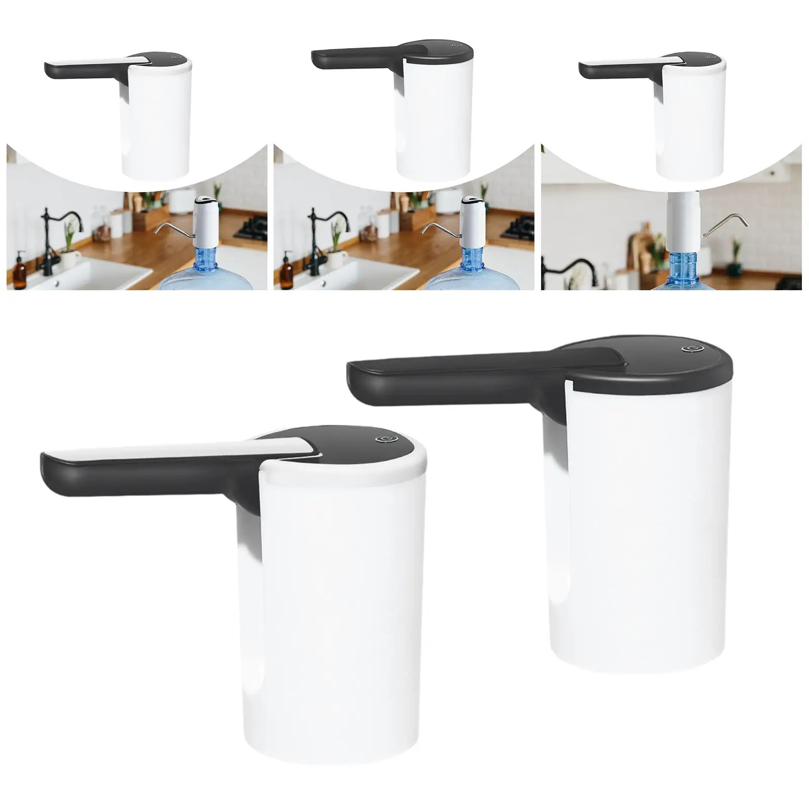 Складной насос для бутылки с водой, простой в использовании, портативный, компактный, универсальный диспенсер для воды в бутылке для дома, пикника, путешествий, офиса, на открытом воздухе