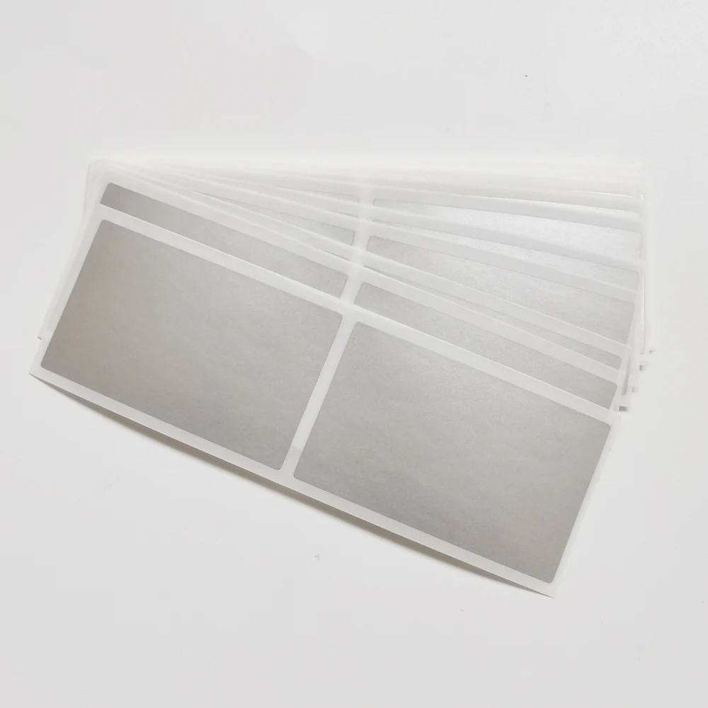100PCS 58x35mm Silver/Golden Scratch Off Sticker Protection Style