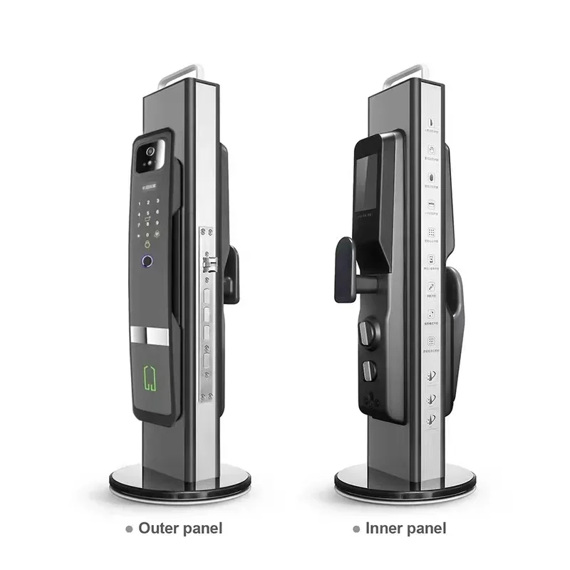 005New Super September Tuya Smart Lock 3D Face ID Recognition Fingerprint Camera Lock Door Digital WiFi Passcode Smart Door Lock