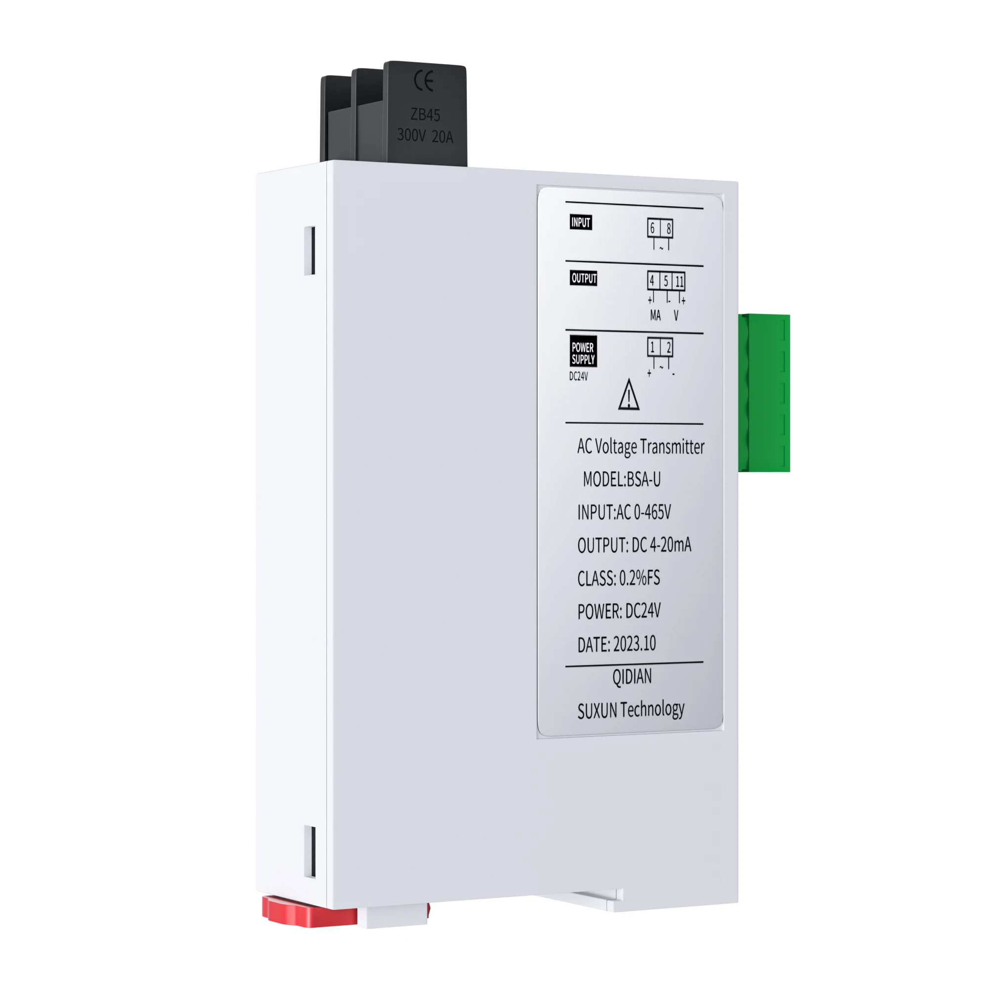 Elektrické napětí rádiový vysílač 4-20ma 0-10V 0-5V RS485 elektrické napětí transducer 0-100V 0-200V 0-300V 0-500V 0-1000V střídavého elektrické napětí senzor konvertor