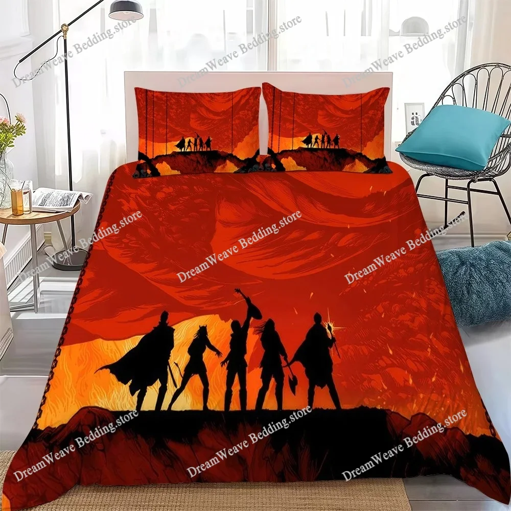 D-Dungeons D-Dragons Duvet Cover Set Home Style Bedding Soft Laundry Cotton Bed Student Dormitory Gift