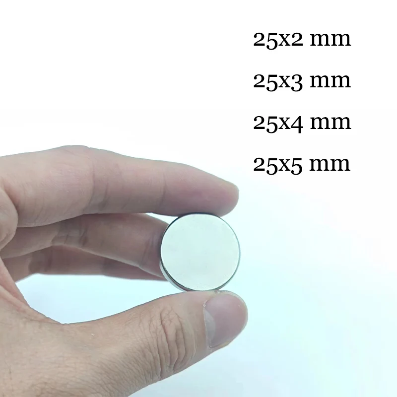 

2-10 Pcs Super Strong Neodymium Magnets 25mm X 2/5mm Fridge Magnet N52 Rare Earth Magnets Permanent Magnetic Imanes Disc Magnet
