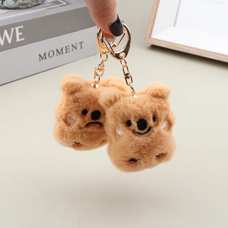 Porte-Clés en Peluche de Dessin Animé Mignon, Pendentif, Quokka Koala, Accessoire de Vêtement, Décor de Voiture