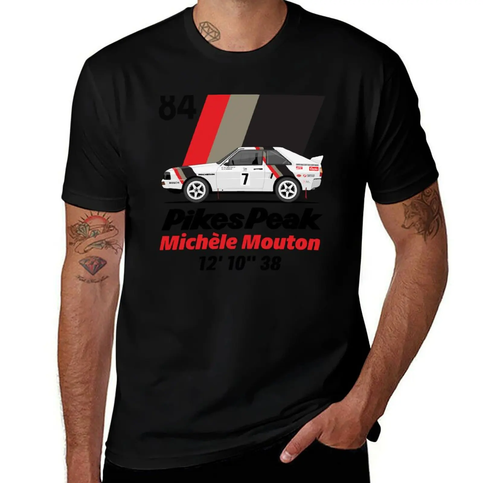 

Michele Mouton Pikes peak 1984 T-Shirt Plus Size Solid Color T-Shirt