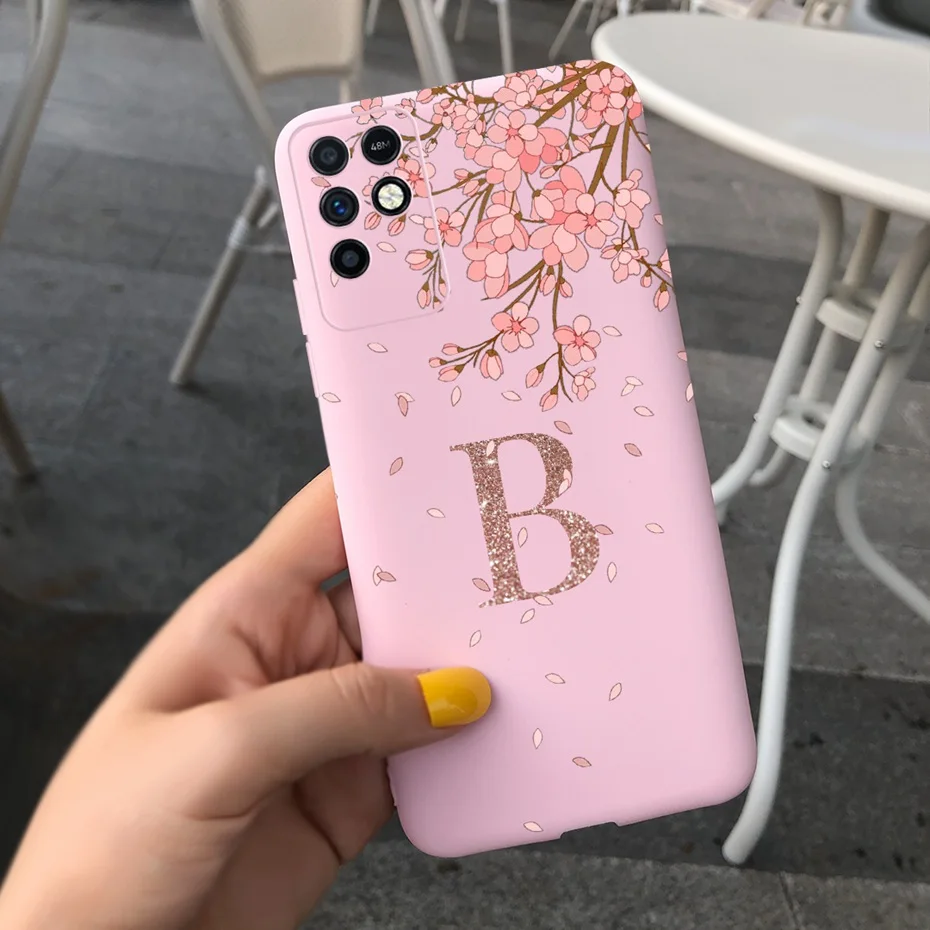 For Infinix Note 10 Phone Case Fashion Flower Crown Letter Case For Infinix Note 10 Pro Note10 10Pro Soft Silicone Back Cover