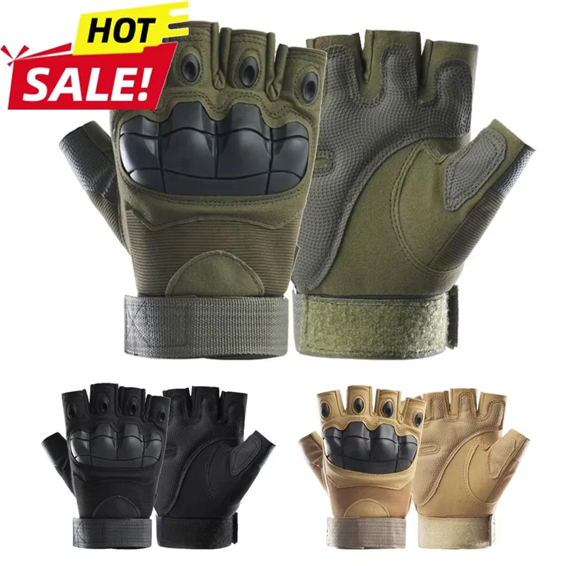 Tactical Half Finger Wear-resistant Gloves Army Military Combat Hunting Shooting Air Gun Paintball Police Duty No Finger Unisex