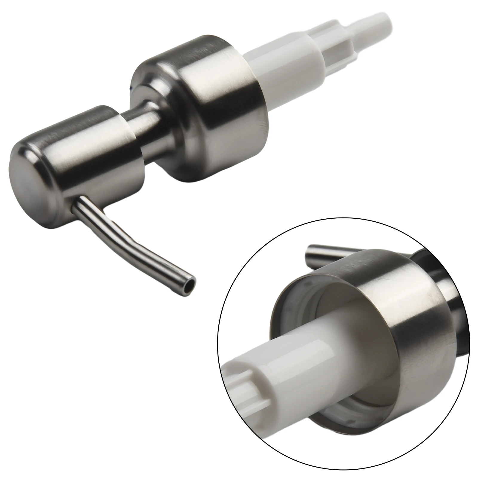 Head-Liquid Pump Dispenser Press Head For Travel Soap Dispenser Pump Head 304 Stainless Steel Lotion Bottle Dispenser Soap