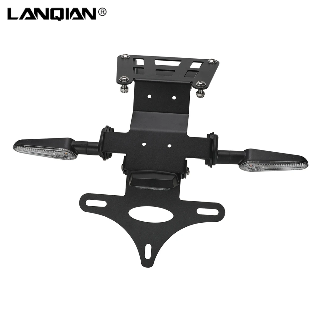 FOR YAMAHA YZF R25 / YZF R3 / MT-03 / MT-025 2014-2023-2024-2025-2026 Adjustable Angle License Number Plate Frame Holder Bracket