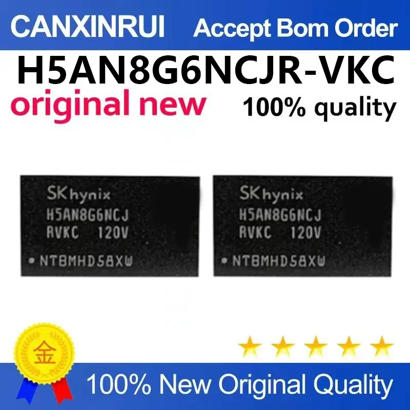 （5pcs-100pcs）Brand new original H5AN8G6NCJR-VKC DDR SDRAM memory chip flash 8Gb FBGA-96