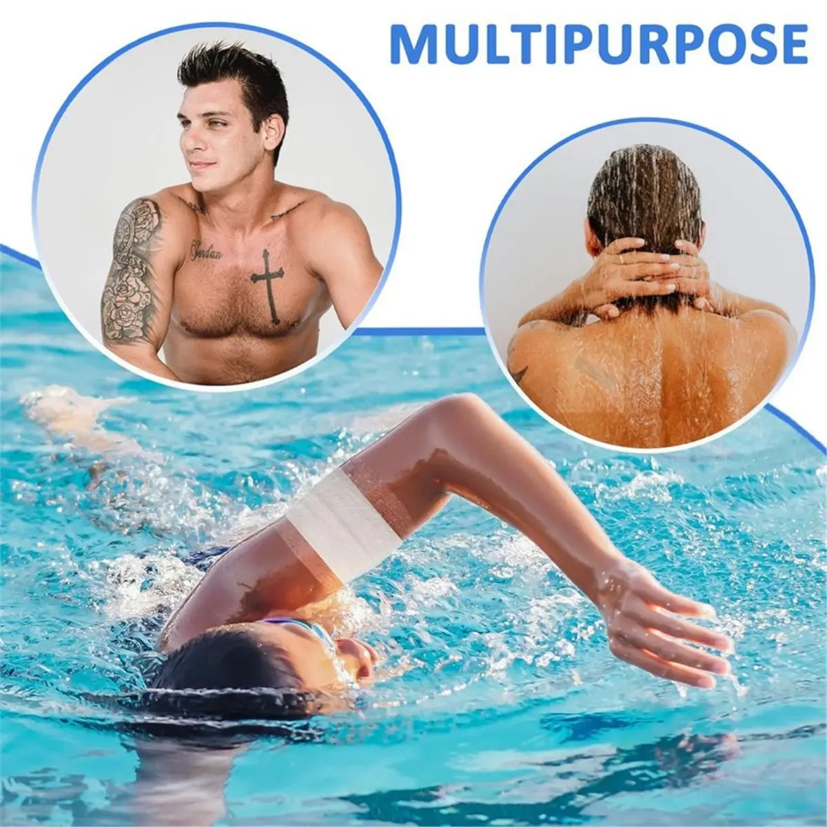 Home Tool 24 Rolls Tattoo Aftercare Bandage Waterproof (2 Inch, 4 Inch, 6 Inch Wide) Tattoo Cover Tape Tattoo Healing Wrap
