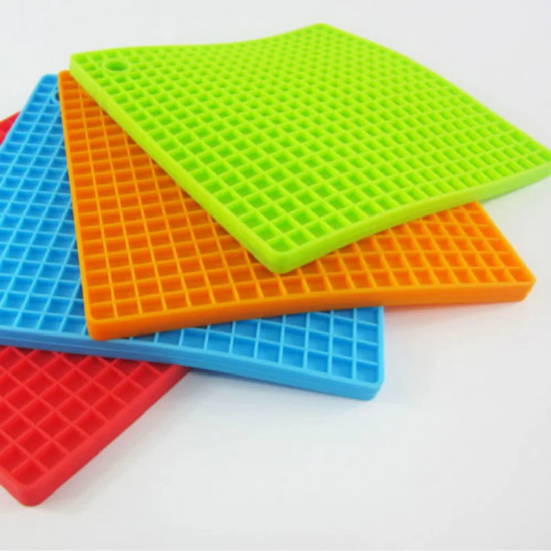 ซิลิโคน Tatakan Panci,เสื่อ Trivet,ที่เปิดขวด,ช้อน Rest Non Slip,ยืดหยุ่น,ทนทาน,แผ่นทนความร้อนหนา