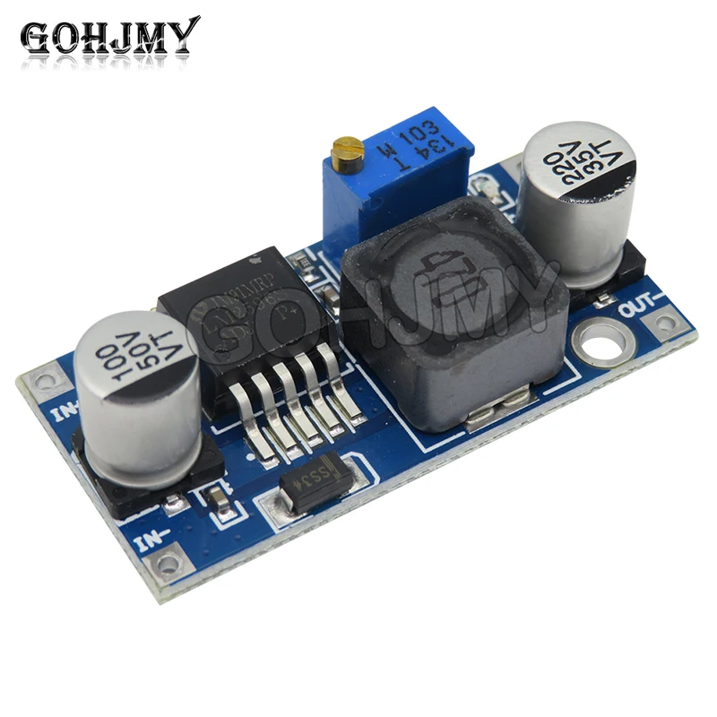 DC-DC 3A adjustable step-down module LM2596, stable voltage 24V to 12V 5V 3V