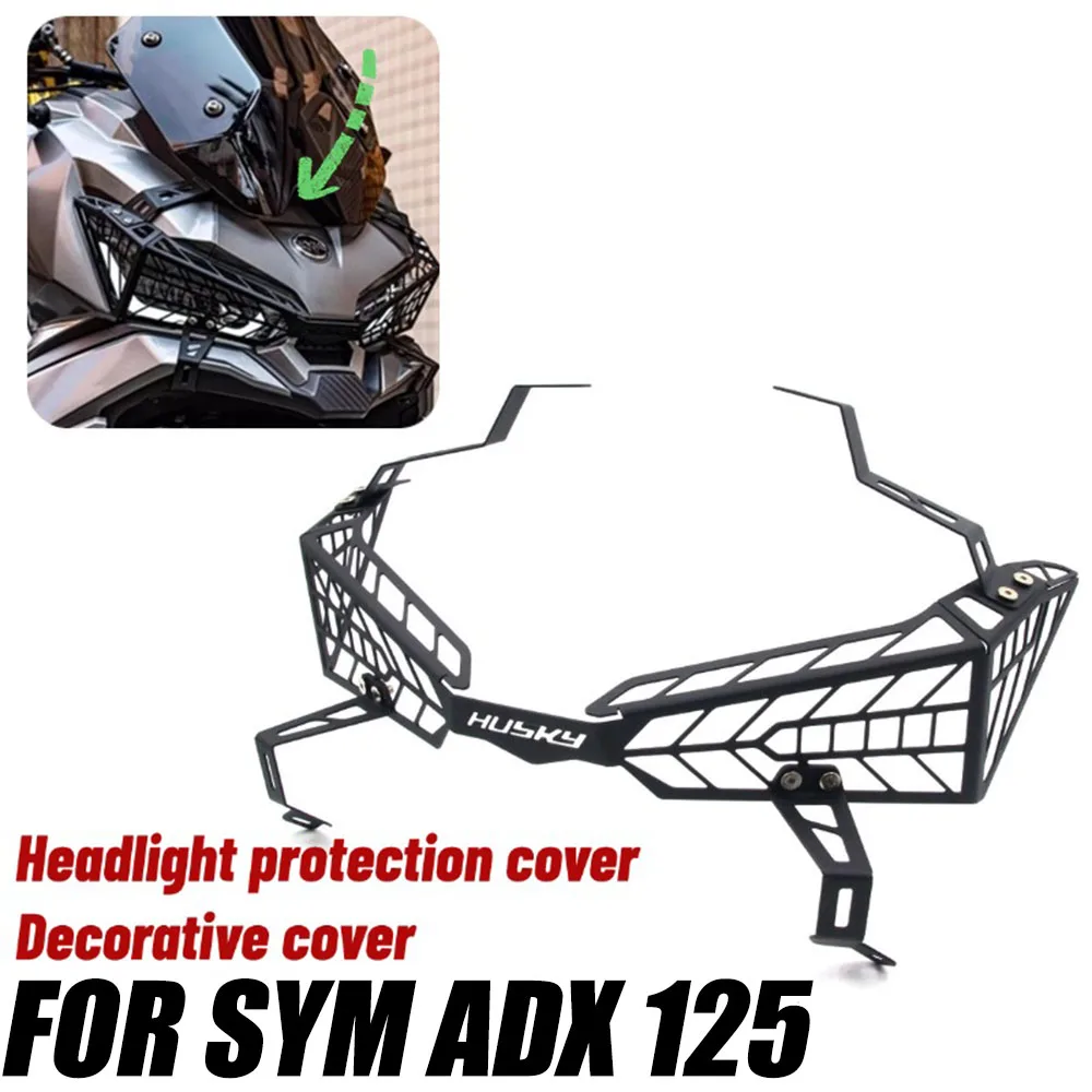 New For SYM ADX 125 125ADX ADX125 Motorcycle Accessories Front Light Protection Cover Lampshade Headlight Guard Fit SYM ADX 125