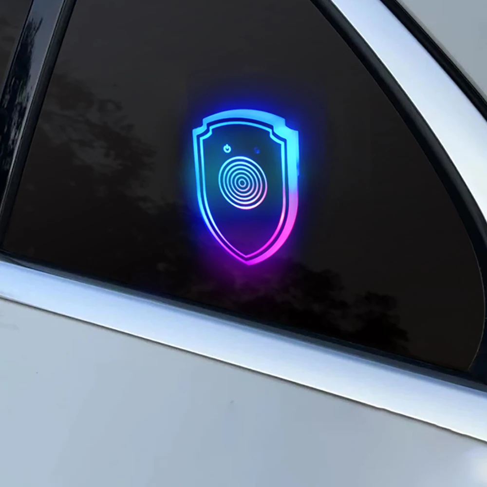 

Dream Color LED decorate Light vibration sensitive Illuminated Car Triangle Window Decorative Lights, car window atmospher Light