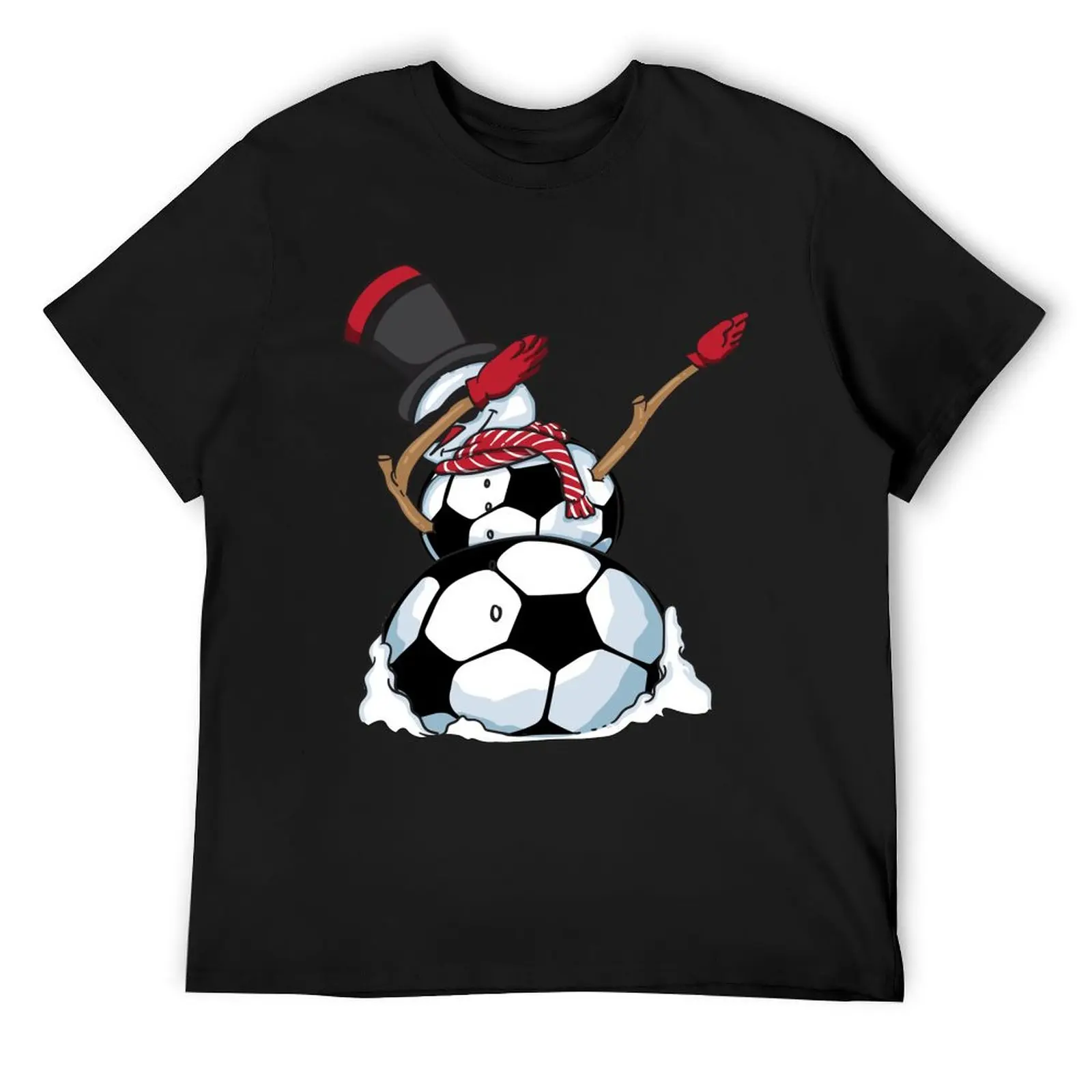 Christmas Dabbing Snowman Soccer Art - Football Lover Gift T-Shirt funny meme t-shirts blue archive mens vintage t shirts