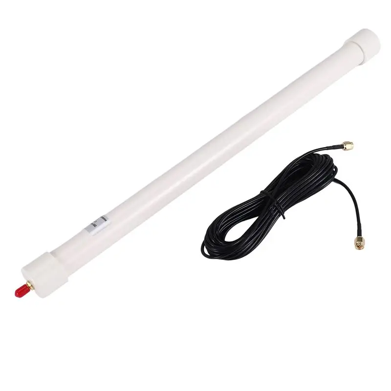 B31B for ADS-B 1090 MHz 12dBi Antenna, SMA Female, 4 Half-Wave PCB Strip-Line, 32x420mm, White, for Receiving Signals