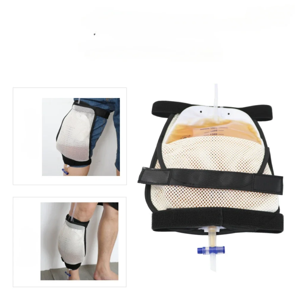 Adjustable Urine Drainage Bag Holder Fixed Old Man Urination Big Capacity Waterproof Breathable Elder Urination leg Drainage Bag