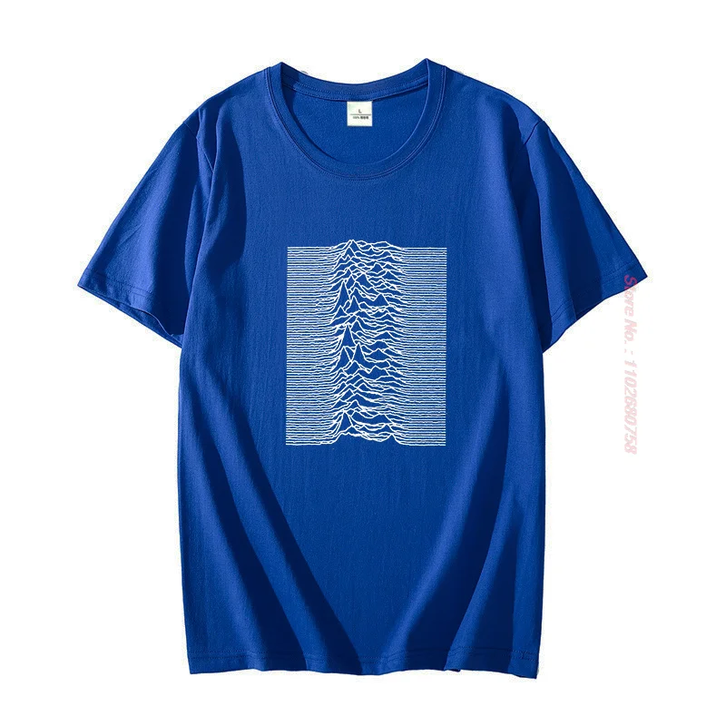 Joy Division Men's Unknown Pleasures Fit T-Shirt Summer Men's T-Shirt Comfortable T Shirt Short Sleeve T-Shirt Mens Clothes