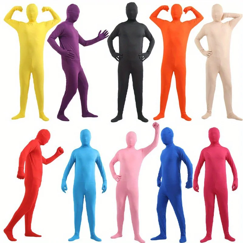 Men's One Piece Tight Fit Breathable Invisibility Clothing Invisible Man Performance Outfits