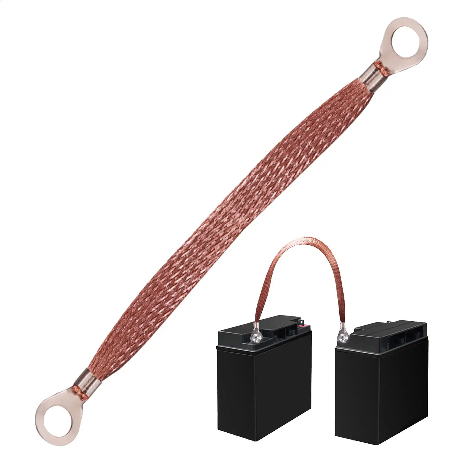 Engine Ground Strap Copper Cable Kit Car Truck Body Frame Universal Battery Parallel Modification Line Car Grounding Wire