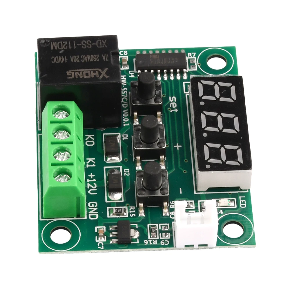 W1209 Digital Temperature Controller Module DC 12V Temperature Control Switch -55℃~120℃ with NTC Waterproof Sensor Probe