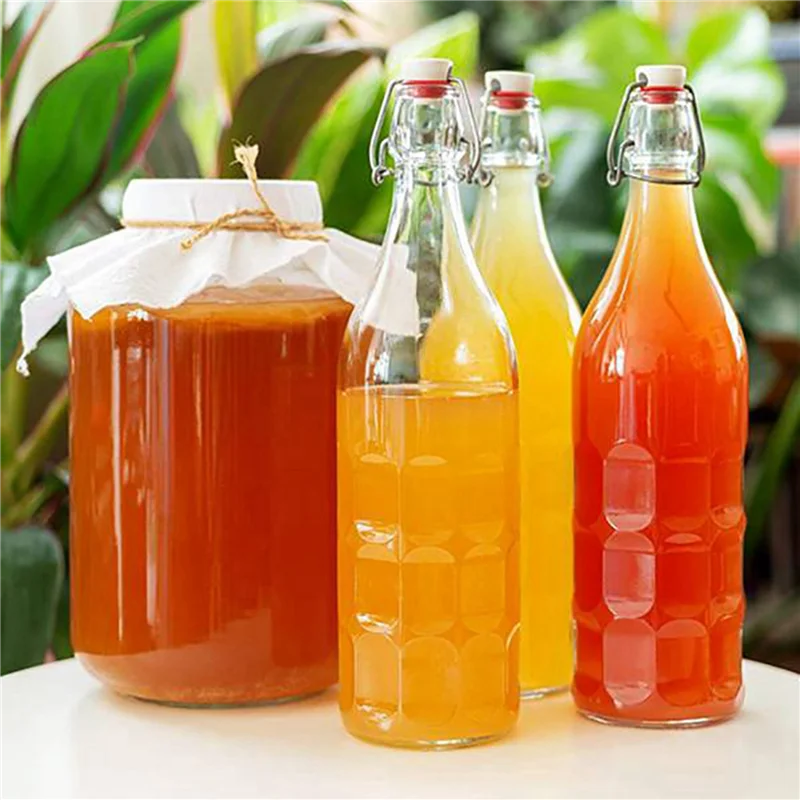 A19F-tapas de botellas de vidrio con tapa oscilante, tapa oscilante para botella de cerveza estilo Grolsch, botellas de refresco, elaboración casera, 20 piezas