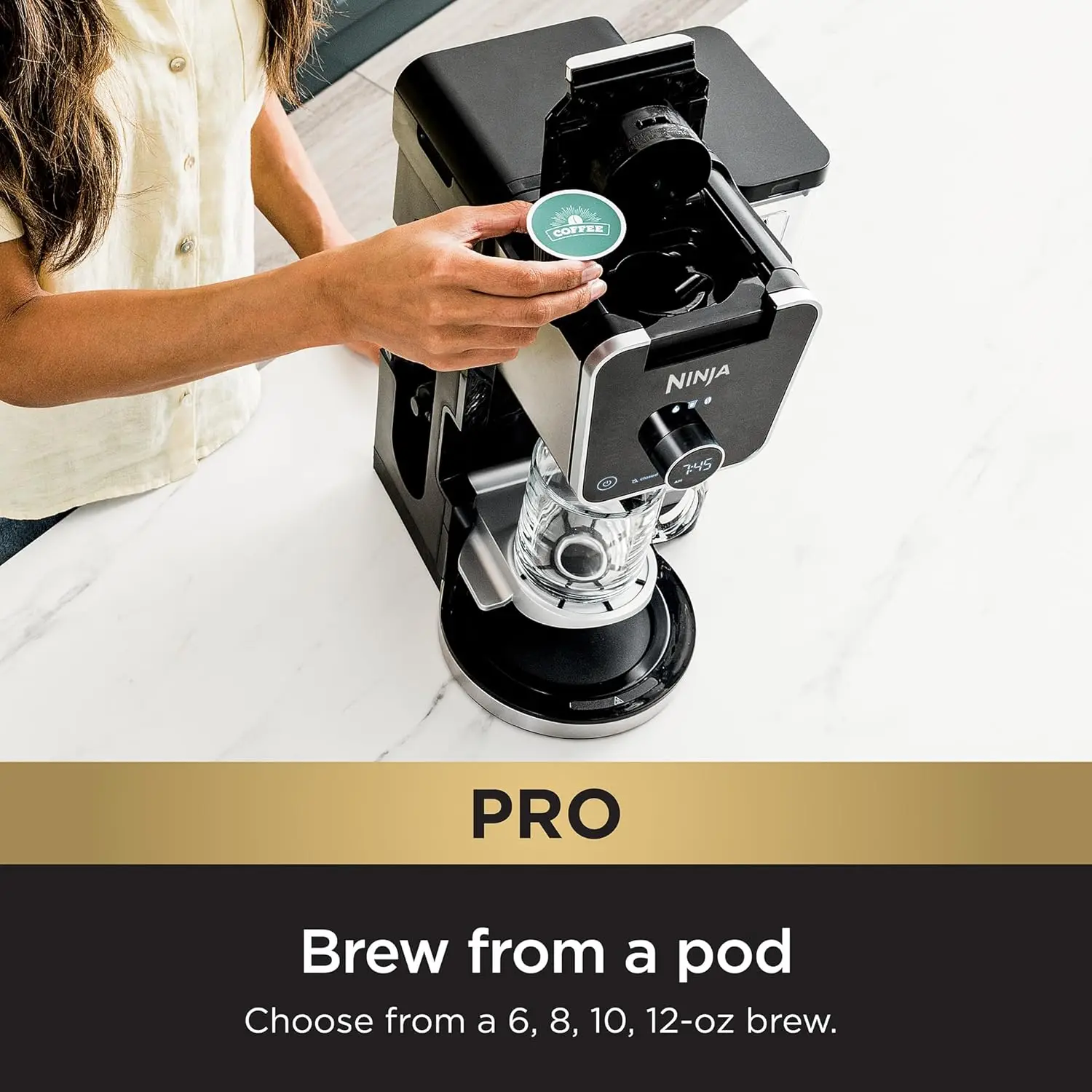 

Кофеварка для капельного заваривания с поддержкой K-Cup, система DualBrew Pro для специализированных кофейных напитков, совместима с капсулами K-Cup, на 12 чашек