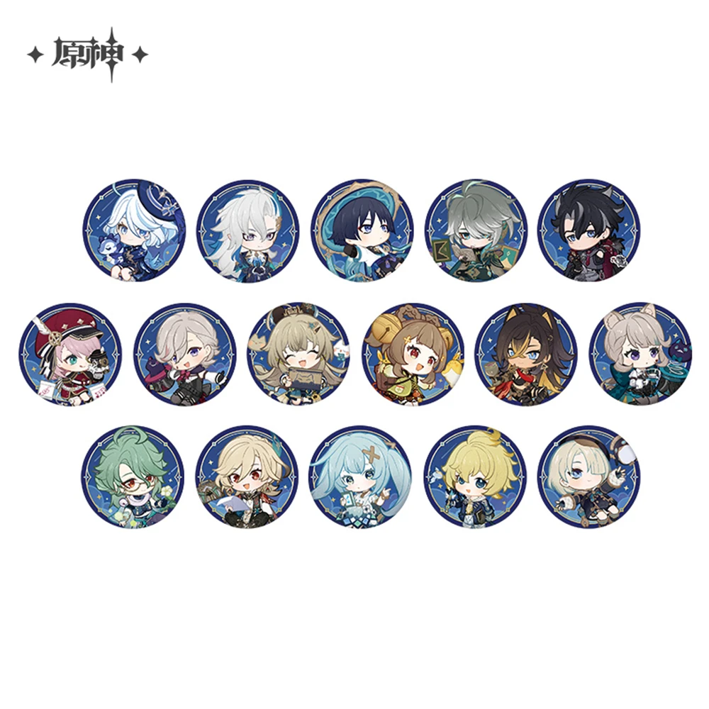 

Game Genshin Impact Starlight Epistles Neuvillette Furina Wriothesley Lynette Cosplay Badge Pin SPTE Tinplate Brooch Prop ﻿