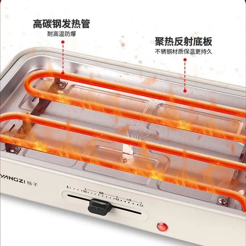 

Электрическая кастрюля большой емкости с антипригарным покрытием, многофункциональная электрическая кастрюля для приготовления пищи, бытовая встроенная кастрюля с подогревом