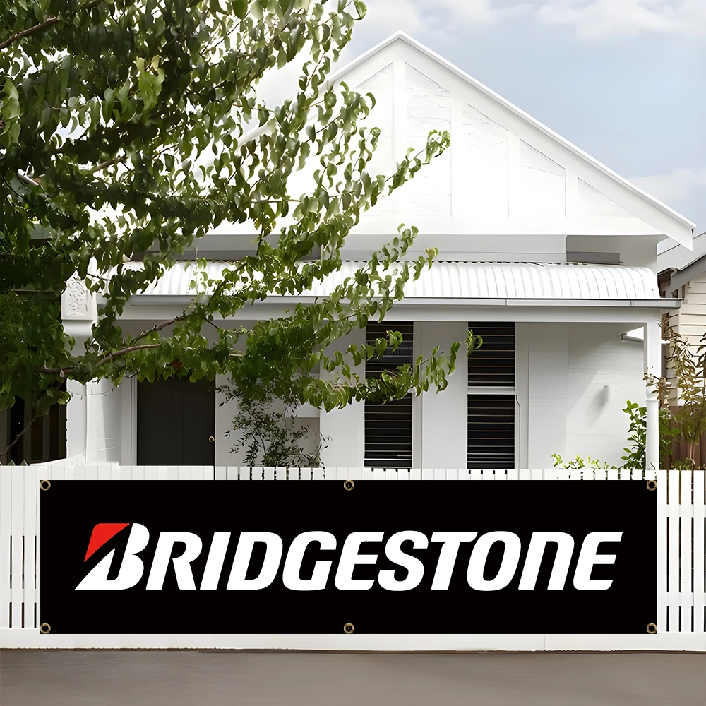 60x240cm Auto Parts-Bridgestones Banner Flag Polyester Printed Garage or Outdoor Decoration Tapestry