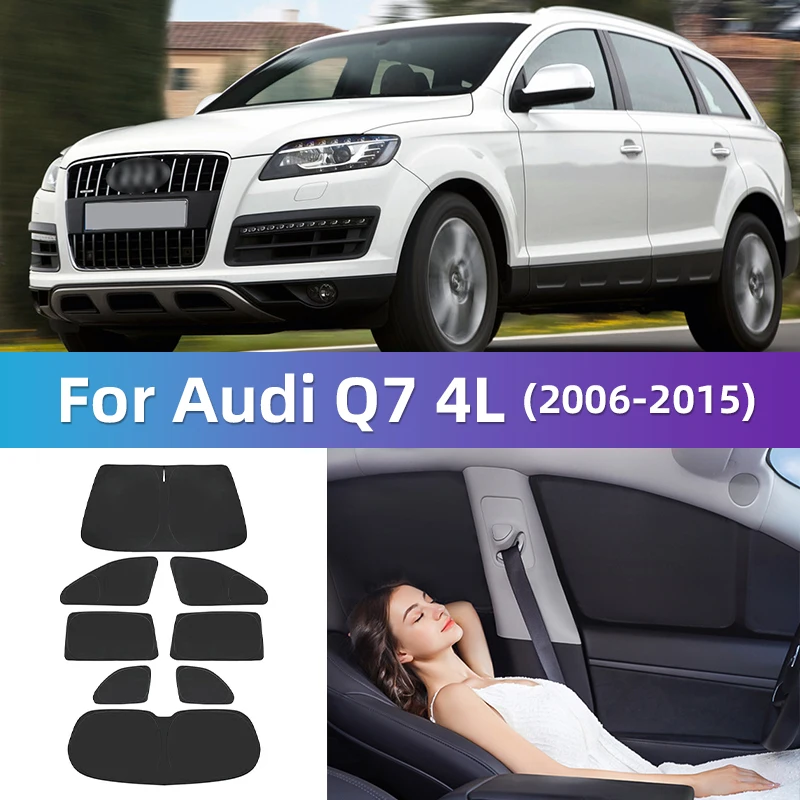 

For Audi Q7 4L 2006-2014 Custom Full Cover Car Window Sunshade Privacy Blind Curtain Travel camping car to sleep inside