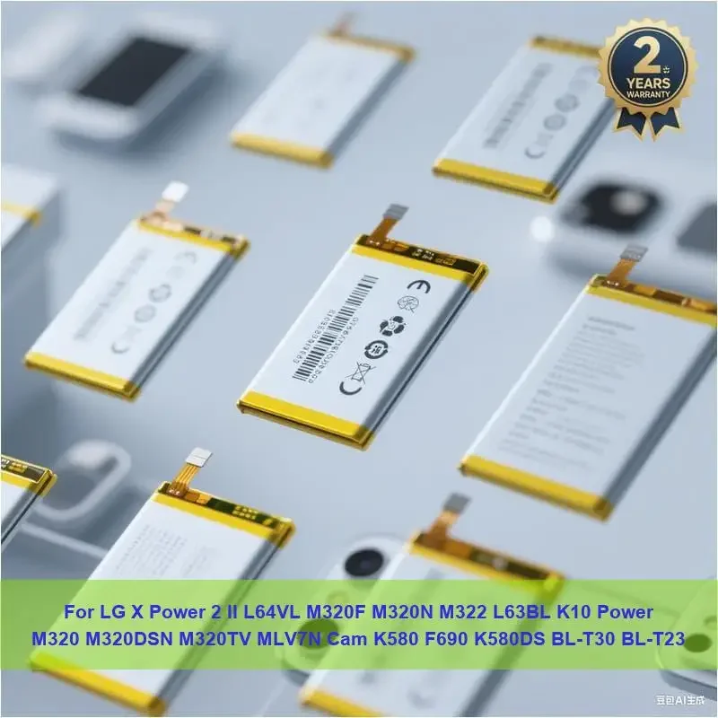 

Battery For LG X Power 2 II L64VL M320F M320N M322 L63BL K10 Power M320 M320DSN M320TV MLV7N Cam K580 F690 K580DS BL-T30 BL-T23