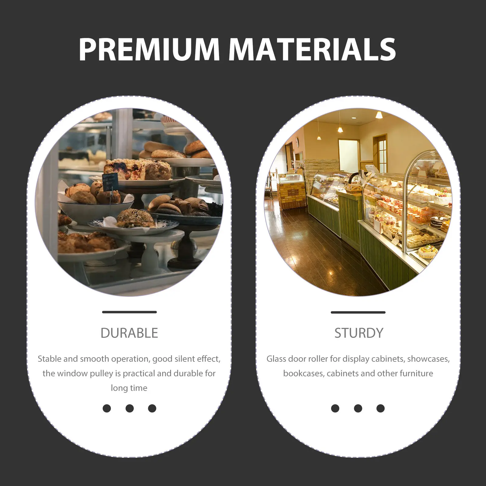 

16 шт. усиленных стальных роликов для раздвижных дверей, стеклянных витрин, раздвижных дверей для патио, фурнитуры для окон, направляющих для ящиков