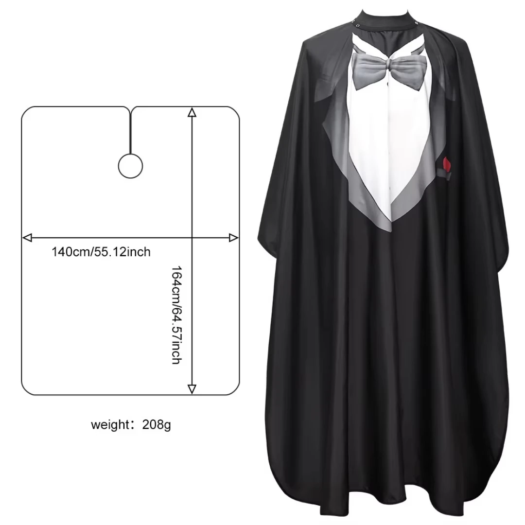 

Waterproof Non-stick Barbershop Silicone Collar Hair Cutting Cape Professional Hairstylist Apron Tool for Salon Haircut