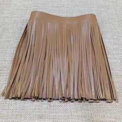 1m PU fringed lace leather synthetic leather fringed deerskin velvet leather double-sided velvet fringed apparel home furnish