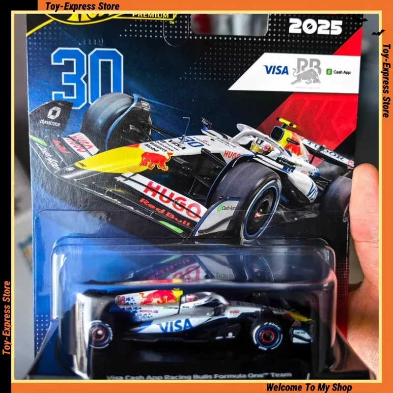 hot-wheels-premium-2026-f1-formula-1-children-toys-hotwheels-2026-1-64-car-model-boys-kids-toys-visa-cash-app-racing-bulls-team