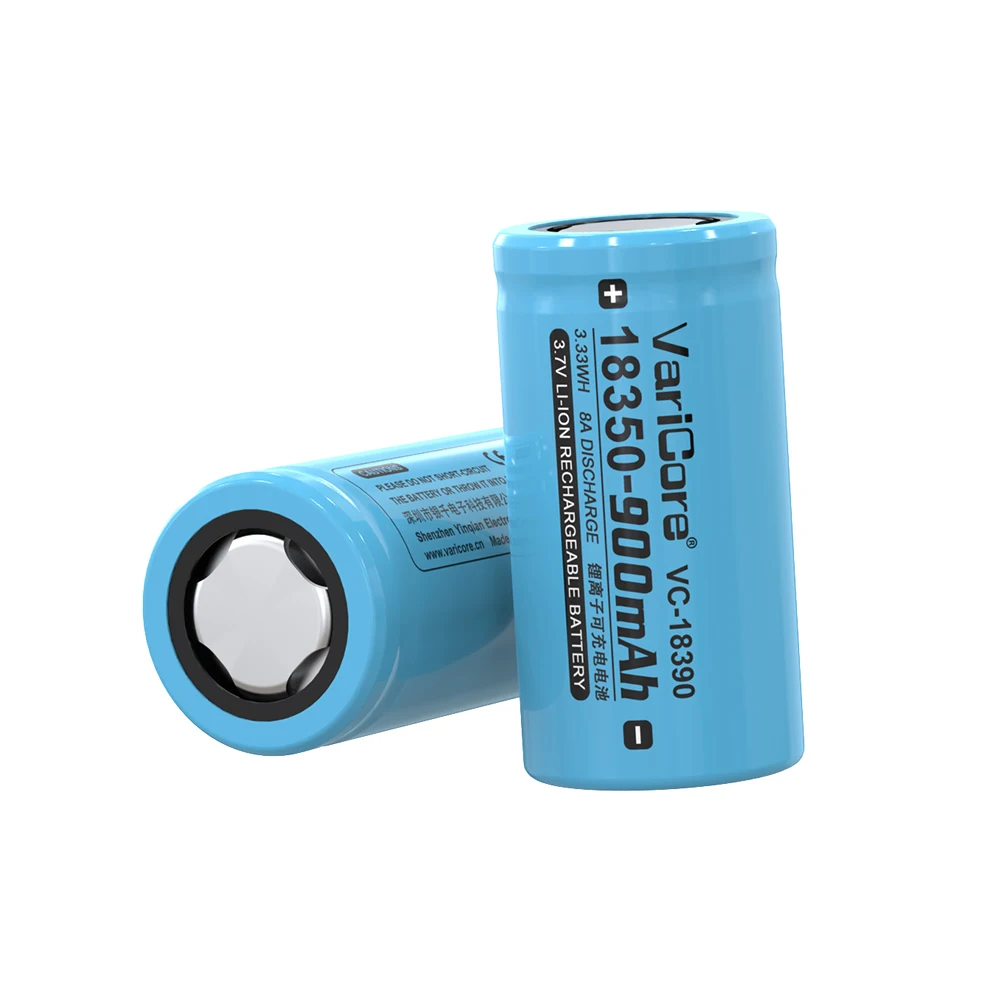 3.7v 18350 900mAh Rechargeable Lithium Battery 8A power for Headphone Camera Electrical tools Mini Flashlight