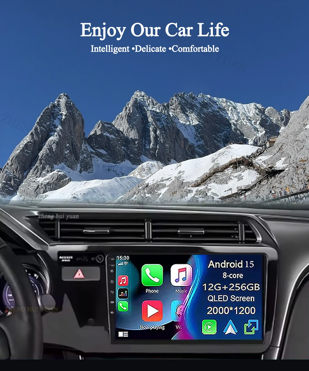 for Honda City 2014 2015 2016 2017 2018 2019 Android 16 Qualcomm Car Radio GPS Navi QLED Screen Car Player WIFI BT 4G Head Unit