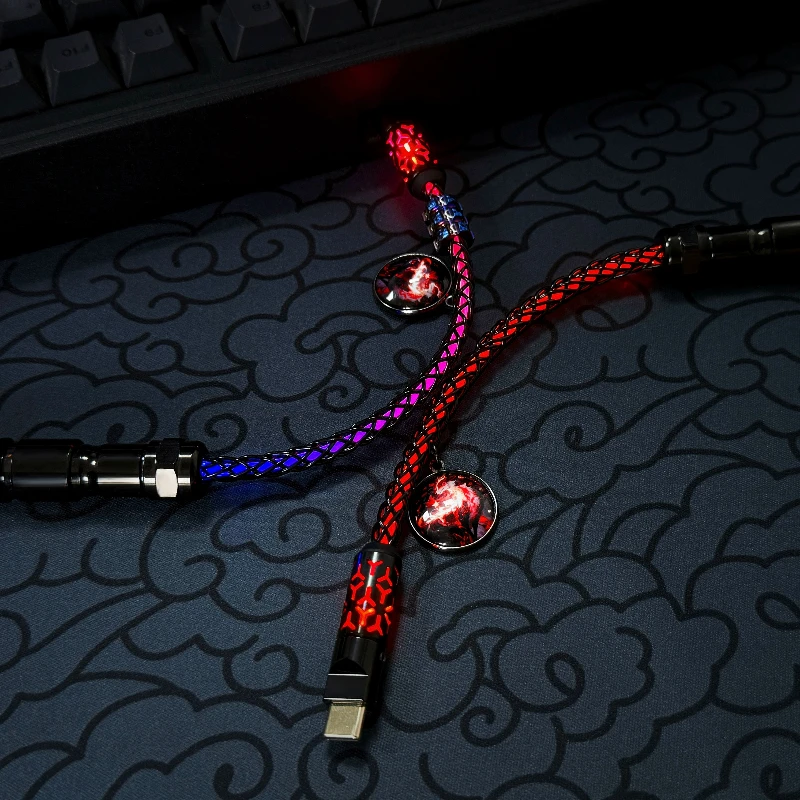 SHINE Keyboard Cable ShanHaiJing Series Eastern Great Wilderness Minghu Jiuyan Limited Edition 8K E-sports Aviation Plug Cable