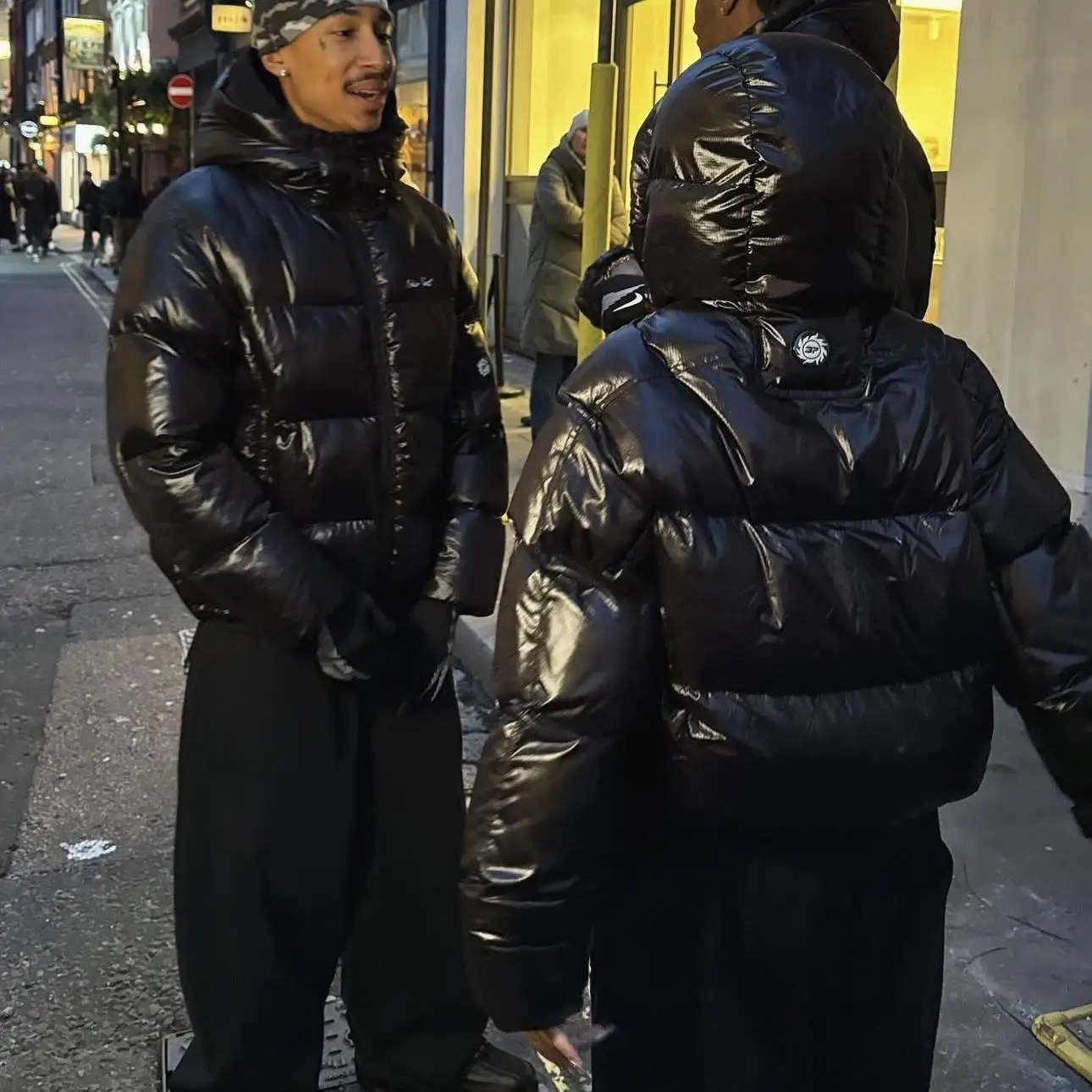 

Men's Puffer Jaet Feather Cotton UK Sle Quali Broken Pl Men's Coat Warm Thiened Autumn Winter Outerwear