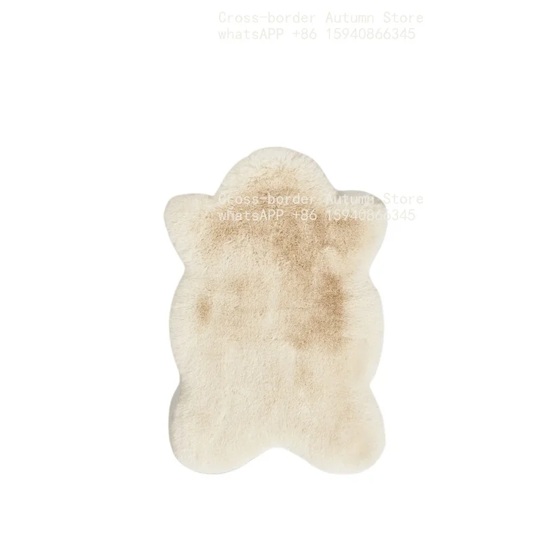 European-style minimalist irregular faux fur mini carpet for home floor mats