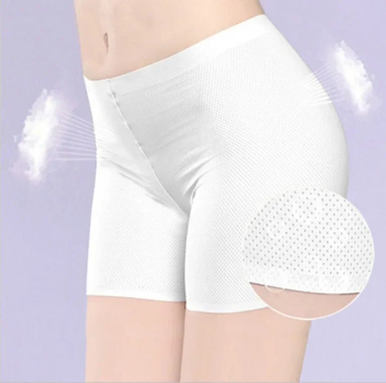 Summer Thin Breathable Women Plus Size Safety Shorts High Elasticity Seamless Pants Female Underwear Safety Pants 3 Colors