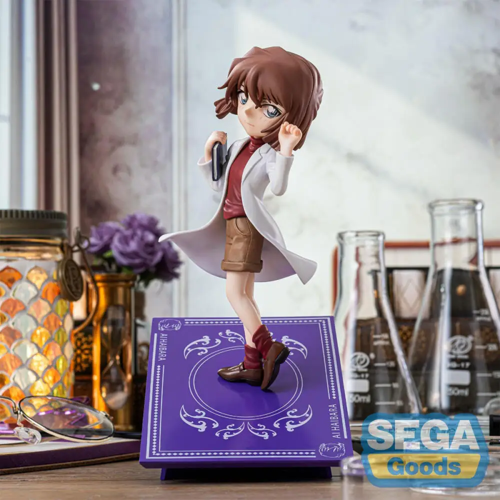 

12.5CM SEGA Luminasta Conan Edogawa Anita Hailey Magic Book Standing Posture Desktop Landscape Model Birthday Gift