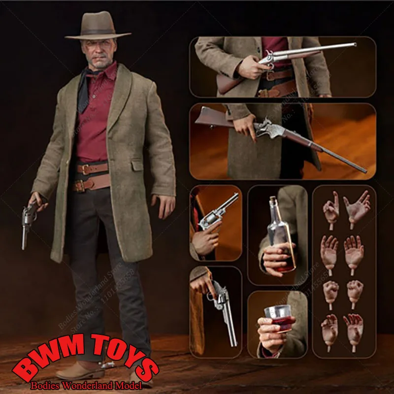 

В наличии Sideshow 100478 Коллекционная фигурка Unforgiven William Munny Clint Eastwood 12 дюймов, мужская фигурка солдата, модель игрушки