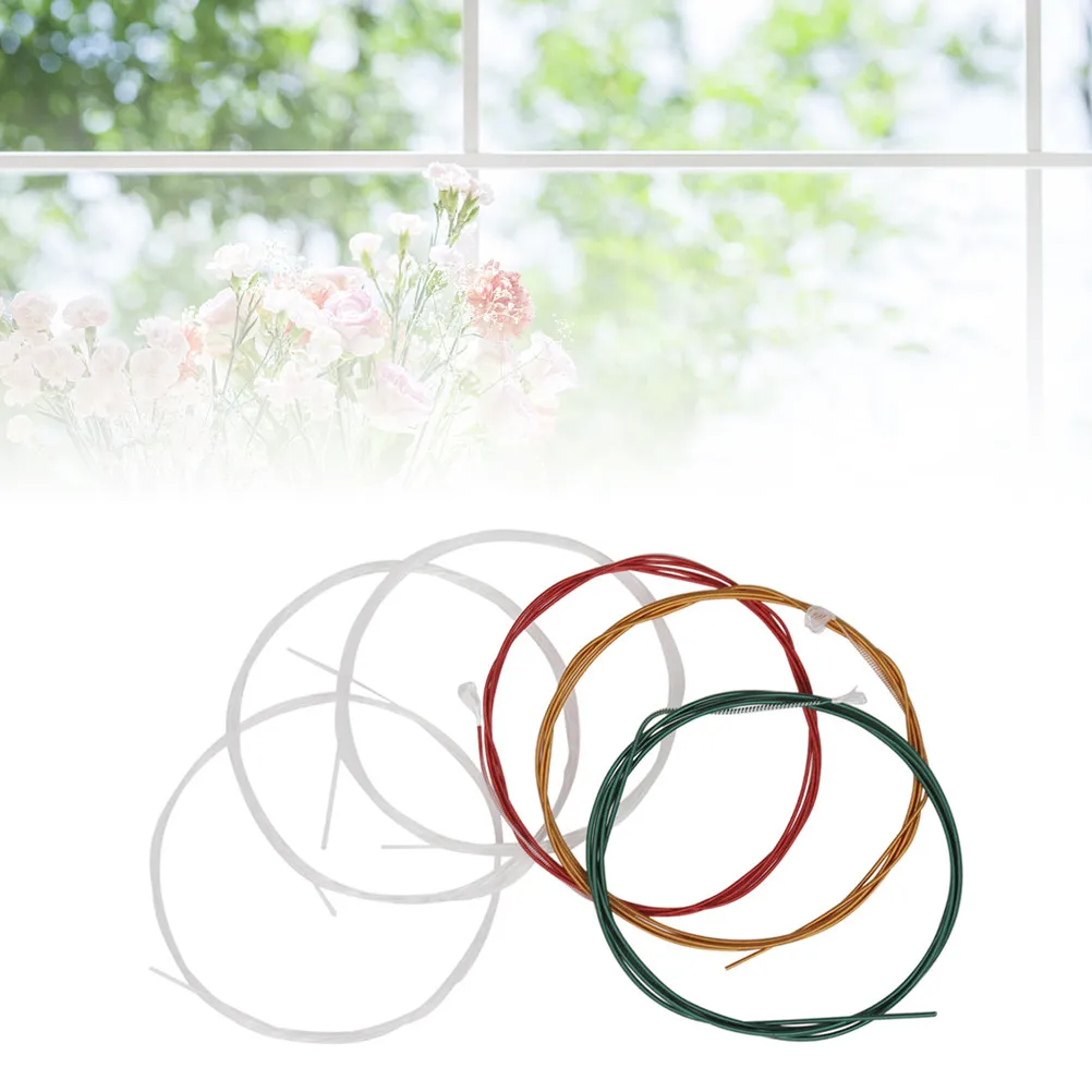 6Pcs Classic Guitar Nylon Strings Set Assorted Sizes 109Mm 102Mm 89Mm 81Mm 76Mm 71Mm Replacement for 6 String Guitar Beginners