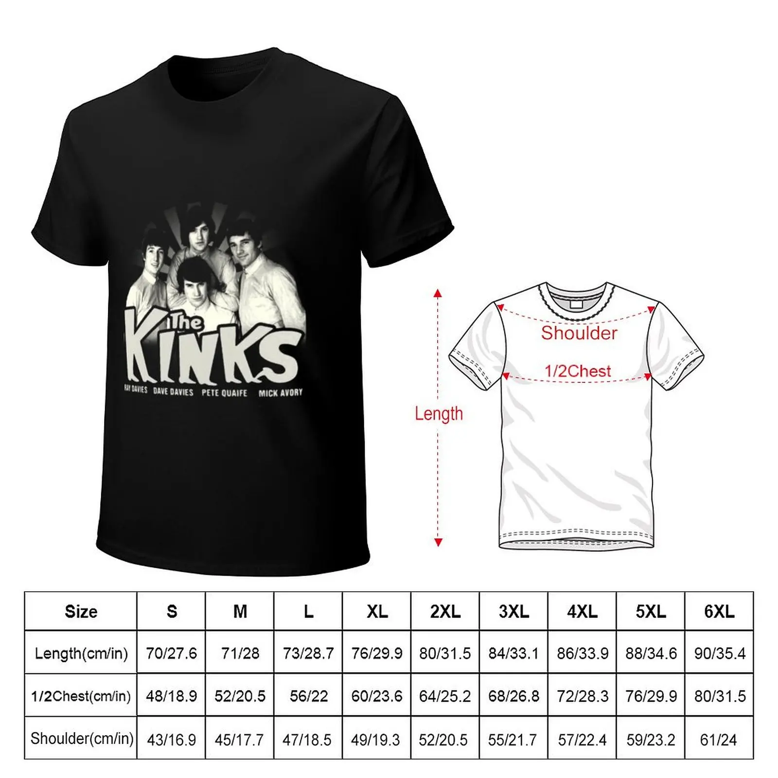 The kinks T-Shirt essential t shirt man t shirt Clothing T-shirt men