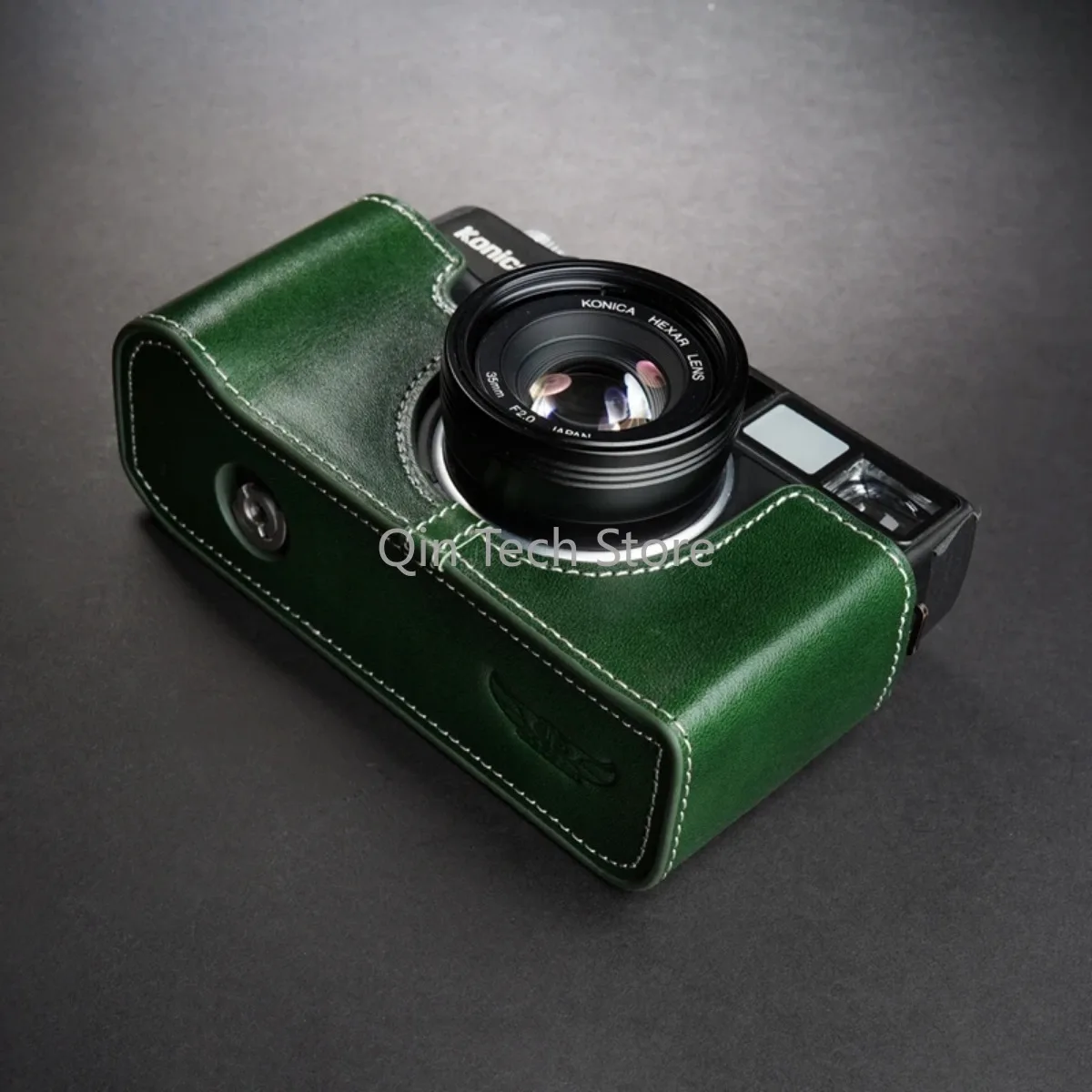 Echt leer koeienhuid cameratas Body Half Case voor Konica Hexar AF beschermhoes Shell Handwerk fotografieaccessoires