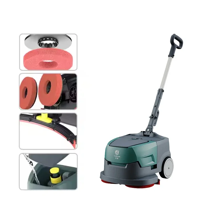 CleanHorse K1 Electric Commercial Tile Marble I Mop Automatic Small Hand Held Floor Scrubber Cleaning Machine