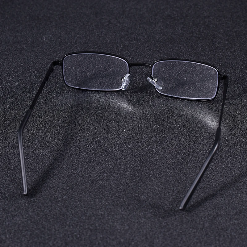 Vintage Quadratische Lesebrille Rahmen Metall Männer Mode Klassische Business Brillen Blau Licht Blockieren Klare Linse +75 + 125 + 2 – Detail 8