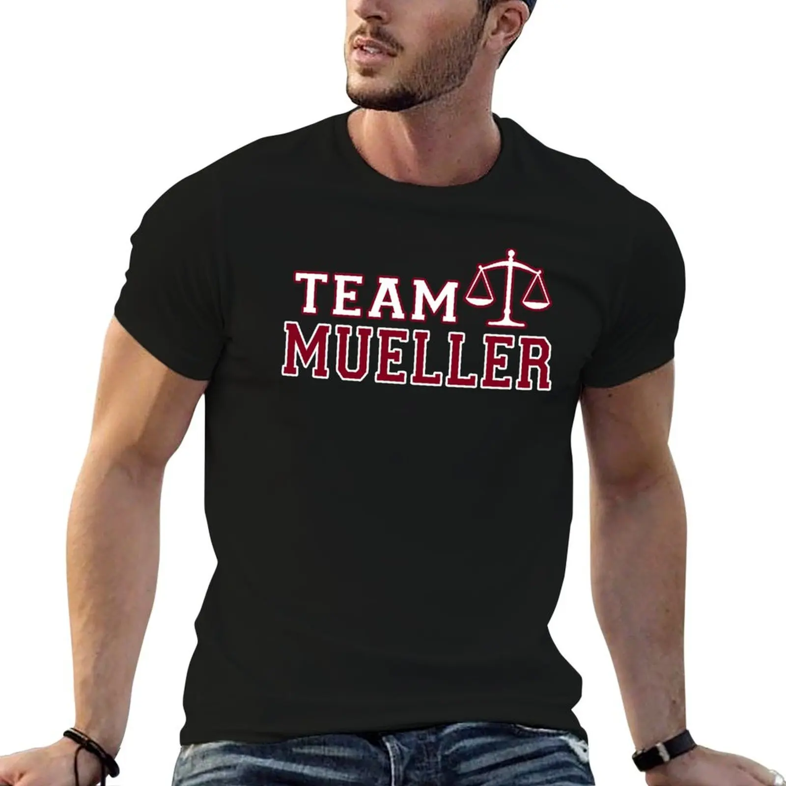 Team Mueller - Justice Scales T-Shirt graphic t shirt vintage sublime mens graphic t-shirts